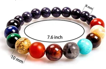 Eight Planets Natural Stone Lovers  Bracelet