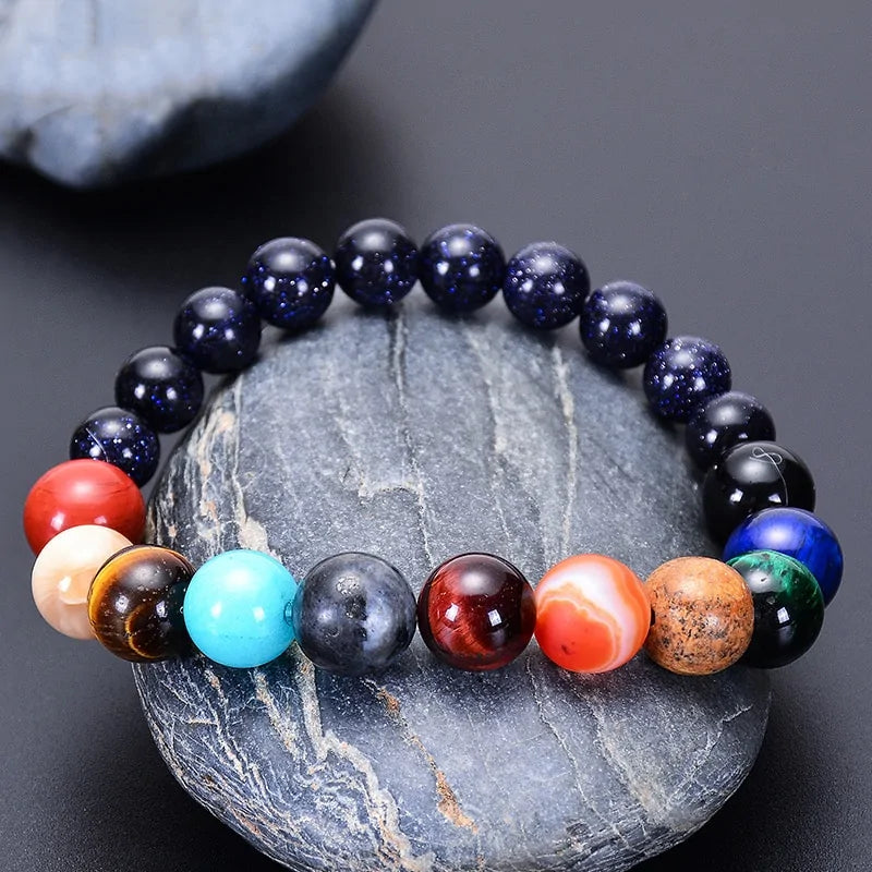 Eight Planets Natural Stone Lovers  Bracelet