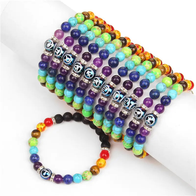 Chakra Constellation Bracelet Crystal Jewelry