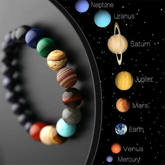 Eight Planets Natural Stone Lovers  Bracelet